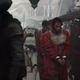 Rebels taken away in an Empire-occupied town.